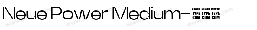 Neue Power Medium字体转换